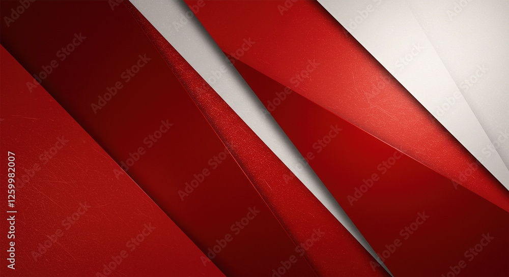 Poster abstract red and white background with geometric diamond and triangle pattern. elegant christmas col
