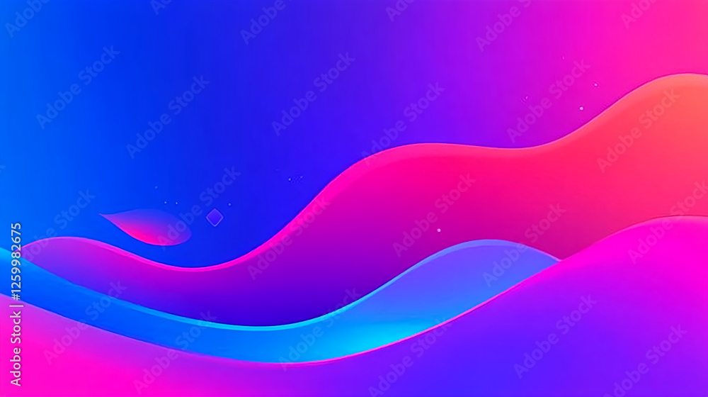 Aufkleber dynamic wave patterns abstract background digital art colorful gradient artistic view visual design 