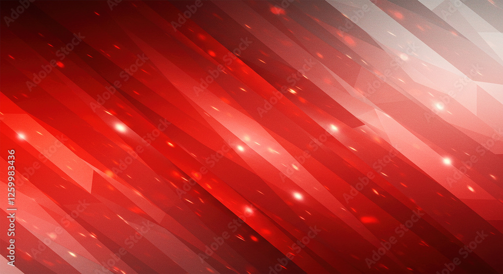 Poster abstract red and white background with geometric diamond and triangle pattern. elegant christmas col