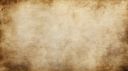 Obraz premium Time-Worn Manuscript: Blank Parchment Texture with Subtle Ink Blots and Faded Edges, Expansive Center Space for Text or Illustrations, High-Resolution Detail