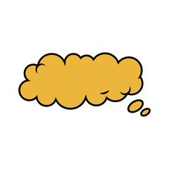 pop up comic cloud element