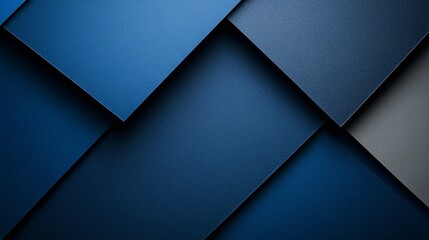 Minimalist Blue background with abstract shapes for design, featuring white space in the center for text. Ideal for sleek banners and abstract wallpapers.