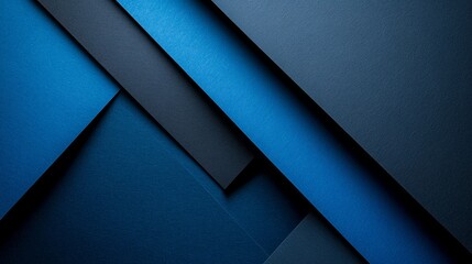 Minimalist Blue background with angular patterns and shapes. Banner template with white space in the center for text. Ideal for modern designs, digital ads, and contemporary marketing.