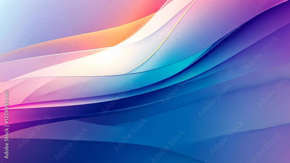 Poster captivating waves of color swirl together in a mesmerizing dance of light and shadow in an artistic 