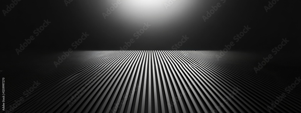 Poster minimalist black background with parallel lines for design, banner template. featuring white space i
