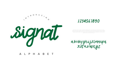 Signat font Calligraphy Logotype Script Brush Font Type Font lettering handwritten