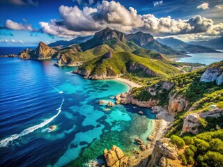 Discover Corsica's beauty: captivating high-resolution images of pristine beaches, rugged mountains, and scenic coastlines.