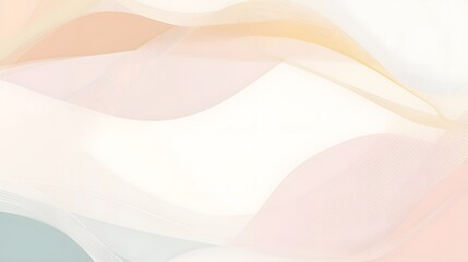 Obraz premium Abstract pastel waves and lines overlap creating a soft design