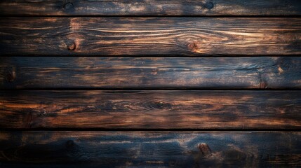 Dark brown wooden planks creating rustic background texture