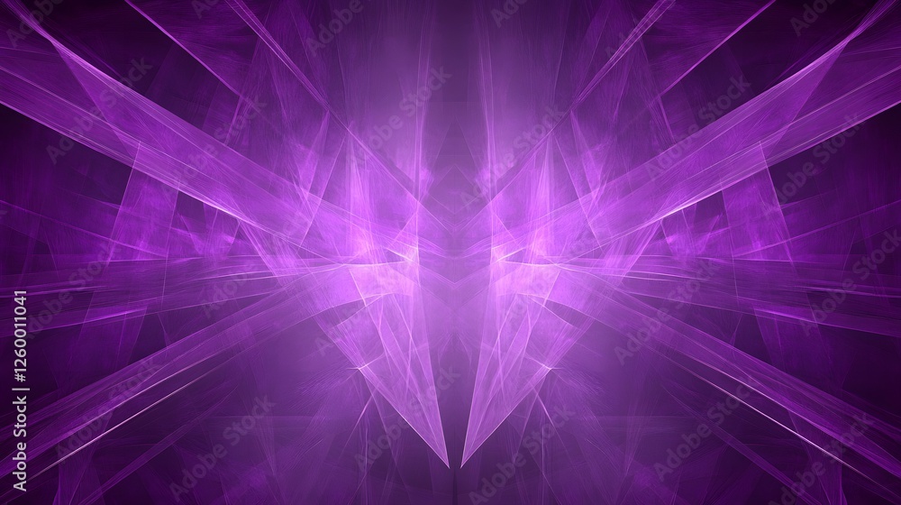 Poster abstract geometric pattern with a violet and purple color scheme