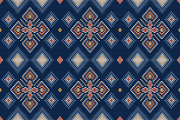 Knitting seamless patterns. Abstract geometric pattern design for wrapping paper, fabric pattern. Beautiful textile pattern for background or wallpaper. Decoration for Merry Christmas, Happy New Year.