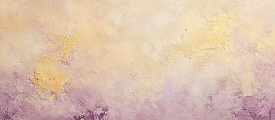 Obraz premium Soft pastel background with yellow and purple hues, abstract textured design, subtle blending and gradient effects. Ideal for calming visuals.