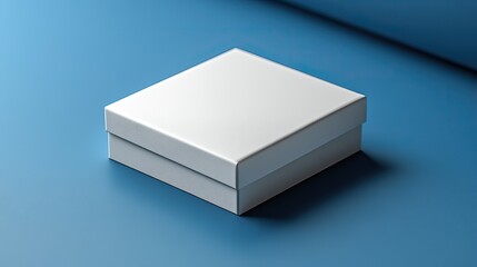 3d illustration of a blank cufflinks paper box packaging templat