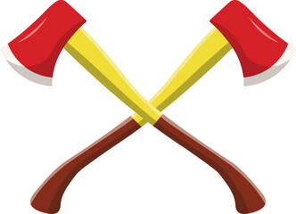 Firefighter Safety Equipment Decoration Illustration,For Templet Element Design