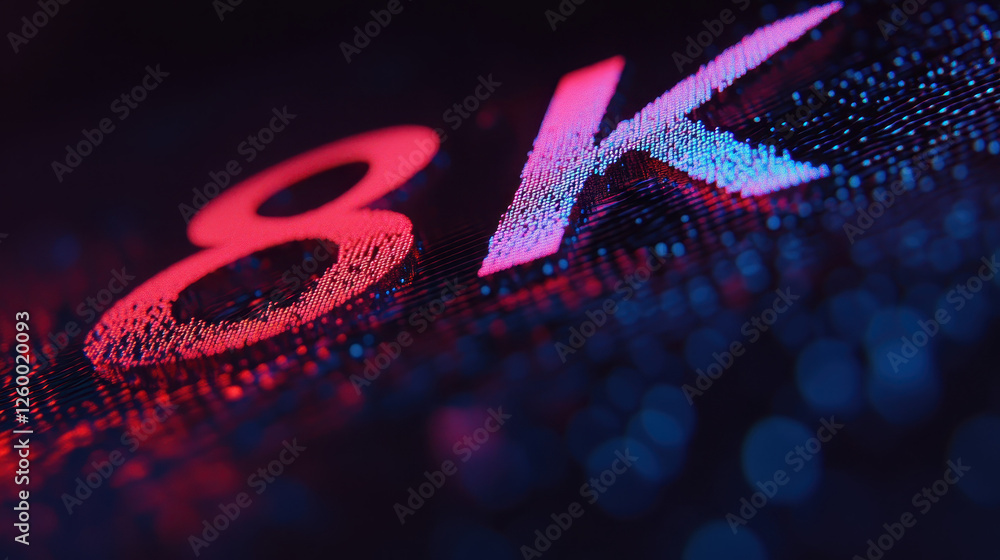Poster exploring the fascinating world of digital graphics: a close-up look at the intricate details behind