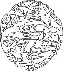 Geometric shape icon vector