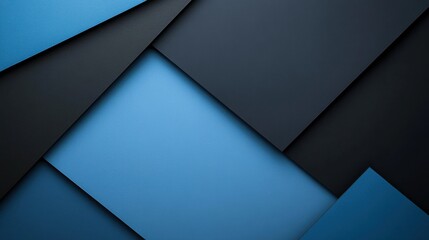 Minimalist Blue background with triangular motifs for design, banner template. Featuring white space in the center of the page for text. Ideal for geometric minimalist wallpapers with a modern touch.