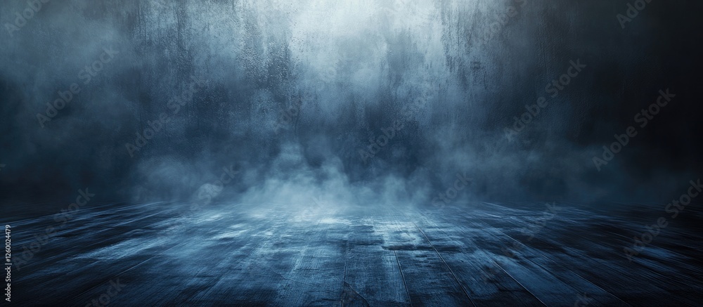 Aufkleber dark textured backdrop with abstract blue and purple smoke creating an ethereal foggy atmosphere pro
