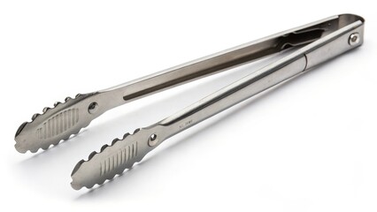 Obraz premium Stainless Steel Kitchen Tongs