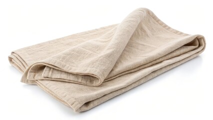 Beige Blanket Fold Studio Shot