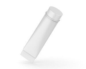 Disposable candy ice cream squeeze paper cup push up ice cream mockup, 3d illustration