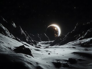 Space photo of the moon