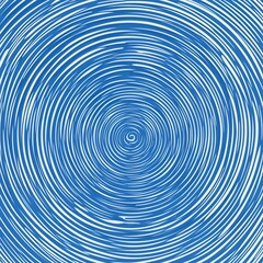Obraz premium Blue Dynamic Circular Sound Waves Abstract Background