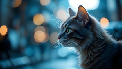 portrait of a cat. cute cat