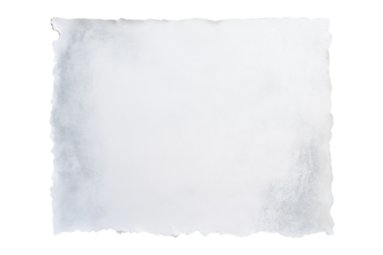 Watercolor blue gray paper  isolated on transparent white background