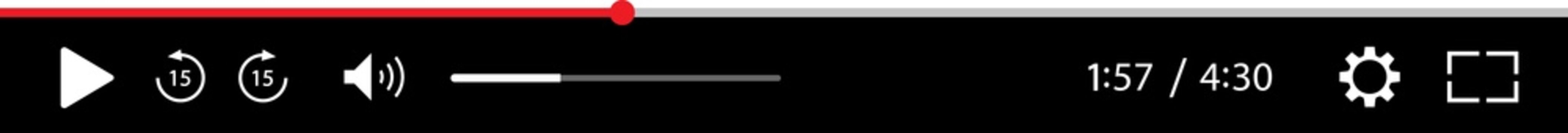 Multimedia video player template for online cinema
