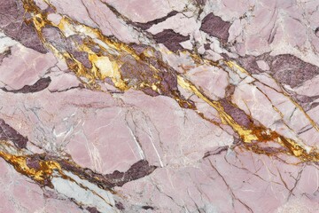 pink marble texture with golden and pink Veins