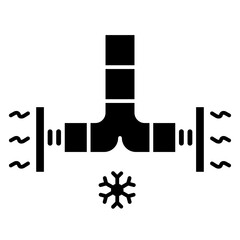Air conditioner ducting icon
