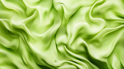 Obraz premium Green Silk Fabric Drapes Softly & Elegantly