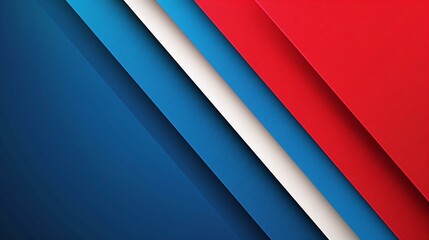Obraz premium Abstract diagonal stripes background with red white and blue colors