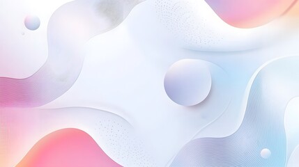 Abstract pastel background with flowing shapes and circles