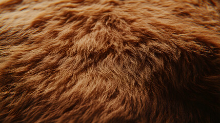 Fototapeta premium Brown Fur Texture: Close-Up View of Soft, Luxurious Animal Hair
