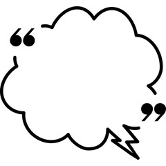 Quote box frame empty line style