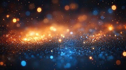 Obraz premium christmas background festive abstract background with bokeh defocused lights and stars