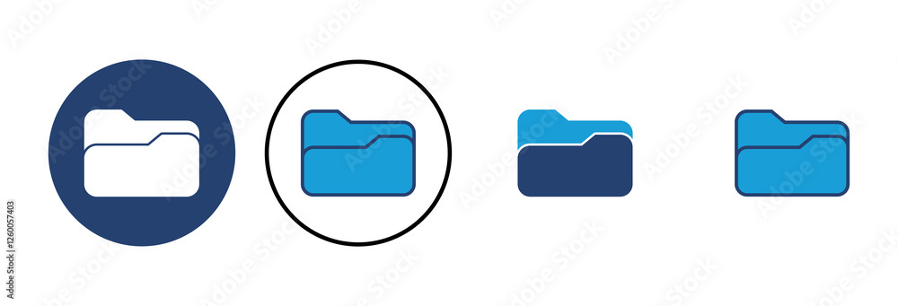 Poster folder icon vector. folder vector icon