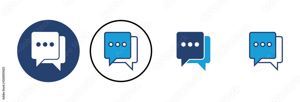 Poster chat icon vector. speech bubble icon. comment icon vector. message. contact us