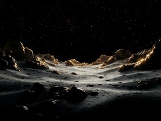 Space photo of the moon
