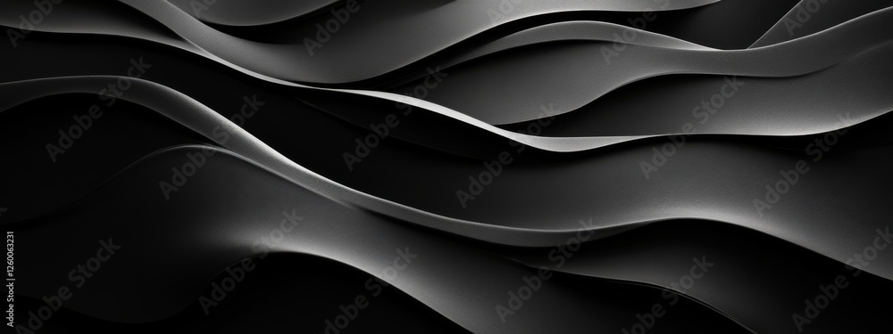 Poster stylish black background with minimalist patterns, ideal for design and banner templates. featuring 
