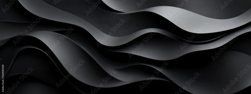 Poster stylish black background with minimalist patterns, ideal for design and banner templates. featuring 