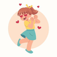 flat vector expression illustration