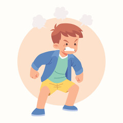 flat vector expression illustration