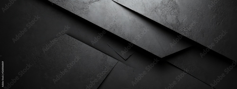 Poster stylish black background with simplistic elements, ideal for design and banner templates. featuring 