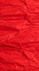 red crumpled paper