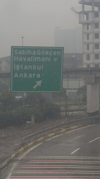 "istanbul, turkey 12.02.2025: Heavy snowfall and traffic in Istanbul. vertical video. HD. 4K. overcast sky. newest."