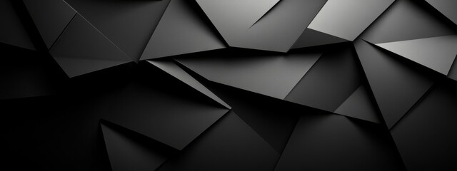 Trendy black background with futuristic elements for design, featuring white space in the center for text. Ideal for hip banners and abstract wallpapers.