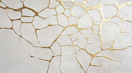 Fototapeta premium Biały marmur, stiuk złoty wzór, tło dla projektu, tapeta.